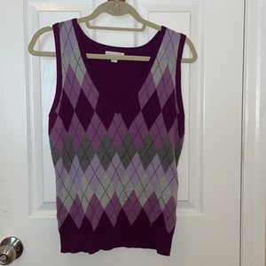 Sleeveless Knit Tank Sweater
